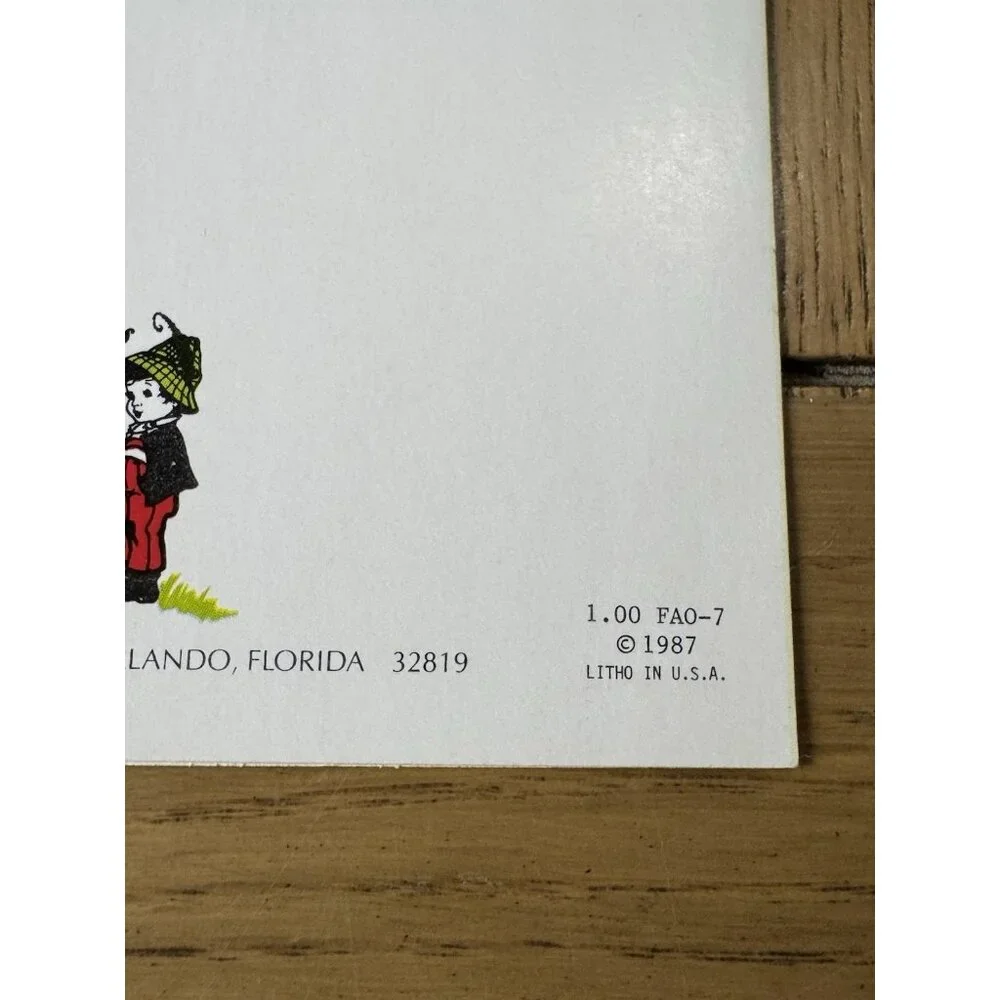 The Good Samaritans Little‎ Helpers Get Well Soon Greeting Card 1987 USA Made